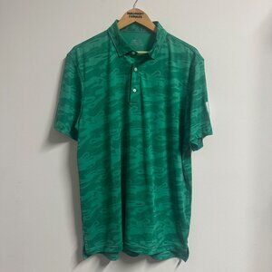 Vineyard Vines Green Palmero Golf Polo AOP Karis Mens Size Large 101223t